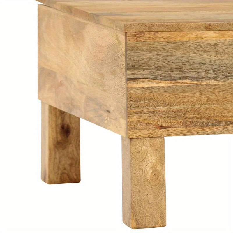 Coffee Table 110X55X35 Cm Solid Mangowood Practical, Removable, Suitable for All Seasons