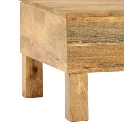 Coffee Table 110X55X35 Cm Solid Mangowood Practical, Removable, Suitable for All Seasons
