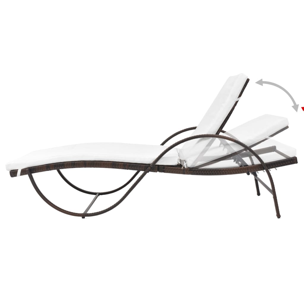 Lounge Set – Tuinligstoel – Buitenmeubel – Lounge Stoel – PE-Rattan – Gepoedercoat Staal – Afneembare Kussens