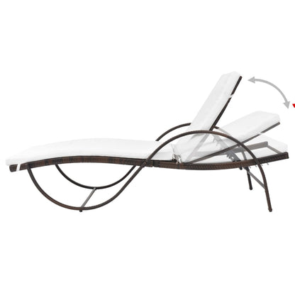 Lounge Set – Tuinligstoel – Buitenmeubel – Lounge Stoel – PE-Rattan – Gepoedercoat Staal – Afneembare Kussens