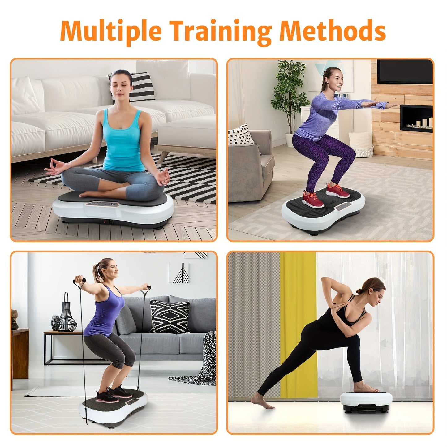 Trilplaat – Vibratieplaat – Vibration Plate – Powerplate – Fitnessapparaat – 3 Intensiteitsniveaus – Max. 150 kg Draagvermogen