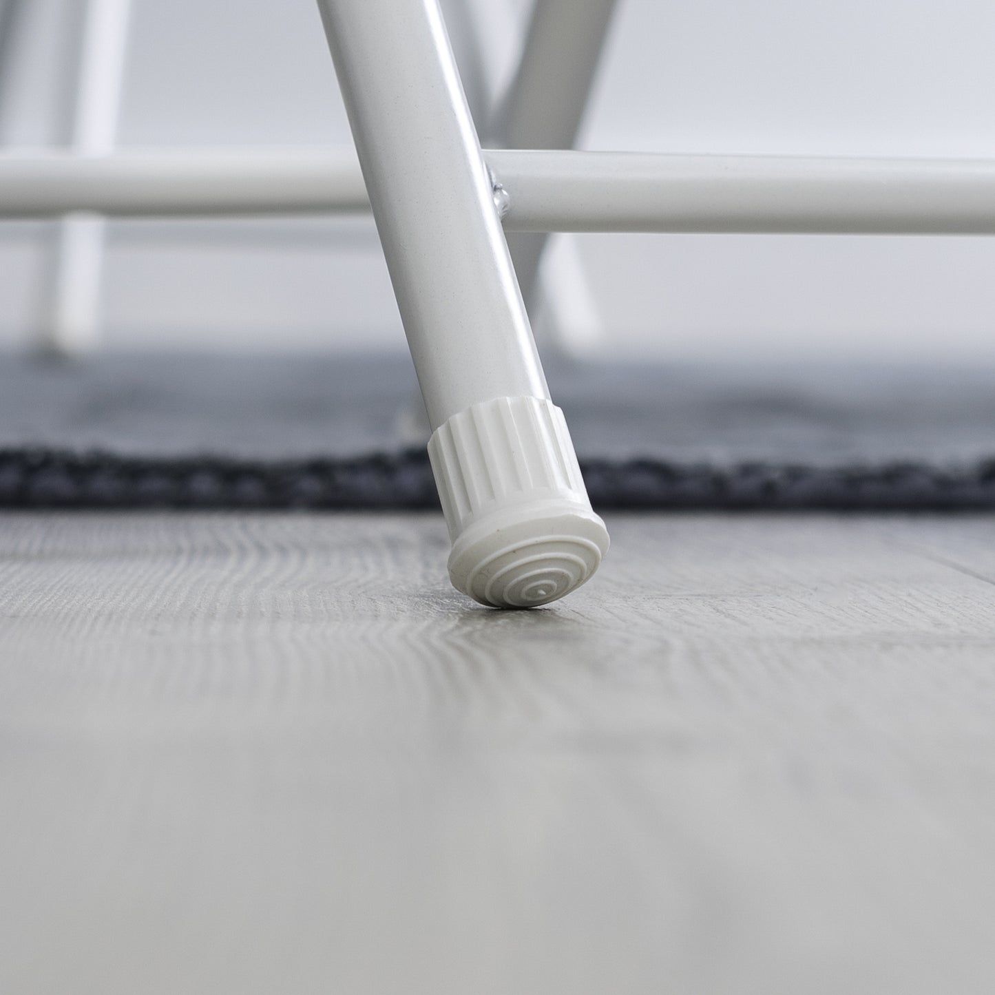 Vouwstoel – Opklapbare Stoel – Klapstoel – Eetkamerstoel – Witte Stoel – Set Van 4 – Kunstleren Zitting – Hoog Zitvlak 49 Cm
