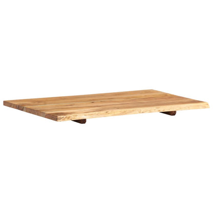 Badkamerblad – Wastafelblad – Wasbakblad – Badkamermeubelblad – Houten Blad – Solide Acaciahout – 80x52x2,5 cm – Duurzaam & Waterbestendig