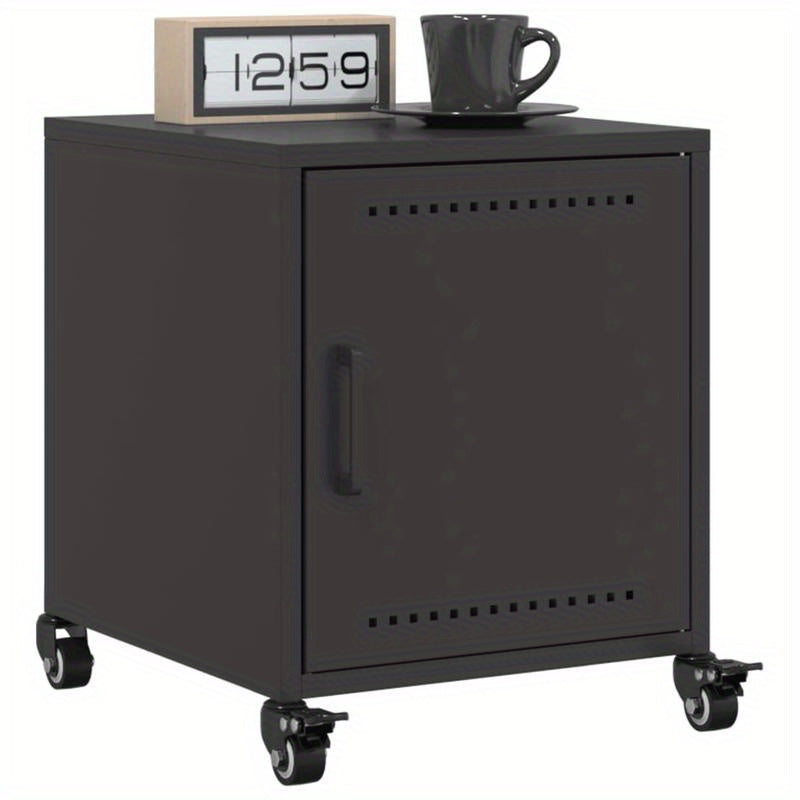 Bedside Tables 2pcs 36X39X43.5 Cm Steel Black