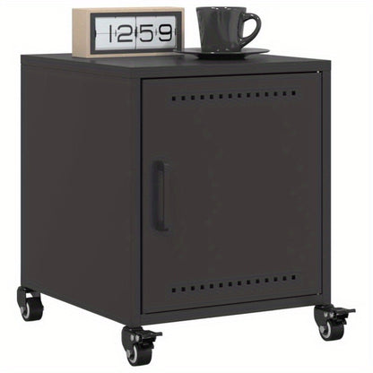 Bedside Tables 2pcs 36X39X43.5 Cm Steel Black