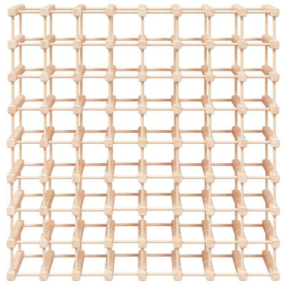 Wine Rack for 72 Bottles Measuring 90.5X23X90.5 Cm Made of Solid Pine Wood. The Wine Storage Rack Is Ideal for Use in Bars, Wine Cellars, Kitchens, Restaurants, And More.