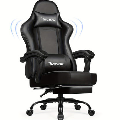 Gamingstoel – Gamestoel – Gaming Chair – Game Stoel – Gamestoel met Voetensteun – Verstelbaar tot 165° – 360° Draaibaar – Ergonomische Lendensteun – Maximaal 150 kg
