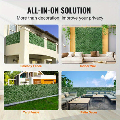 Kunstheg – Kunsthaag – Tuinscherm – Balkonscherm – Privacy Scherm – 5 Meter Lang – UV-Bestendig Kunststof – Realistisch Groen Met Mesh Achterkant