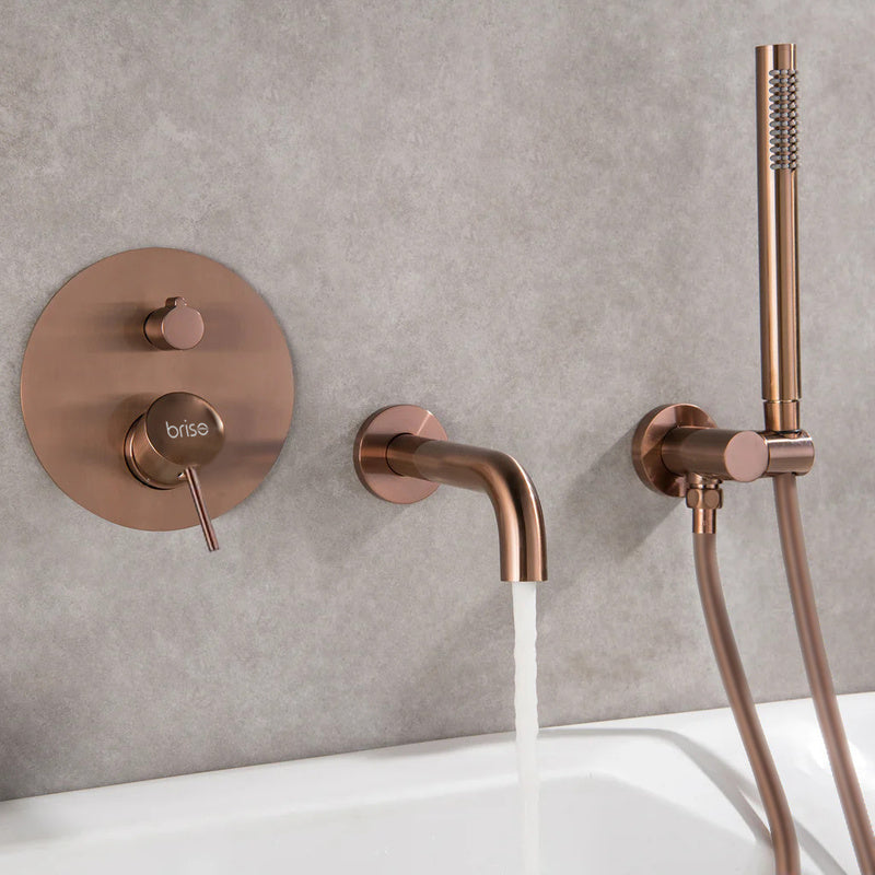 Badkraan – Wandkraan – Thermostaatkraan – Badmengkraan – Watervalkraan – Roségoud – Roestvrij Staal & Messing – Verstopte Installatie