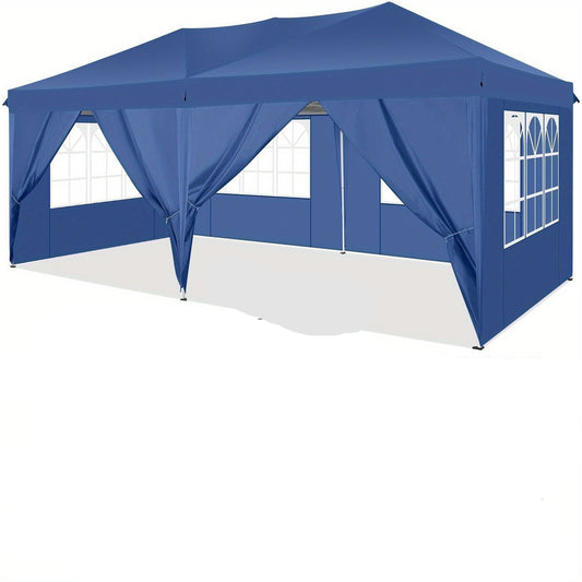 Pop-up Partytent – Vouwtent – Canopy Tent – Zonnescherm – Pavillon – 3x6 Meter – Waterdicht Met UPF 50+ Bescherming – 6 Afneembare Zijwanden