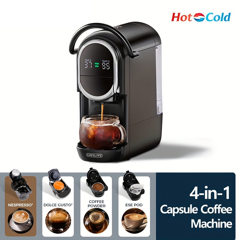 Capsule Koffiemachine – Koffiezetapparaat – Espresso Machine – Senseo Machine – Koffiecup Machine – 7 Niveau’s Watercontrole – 600 ml Waterreservoir – Zwart
