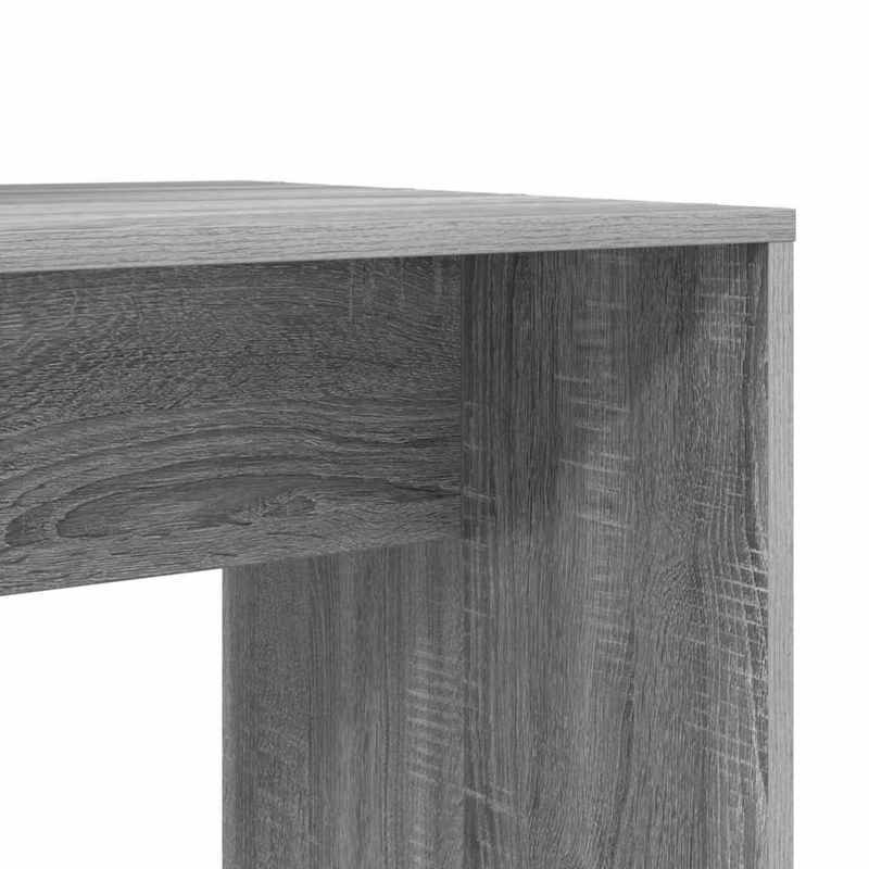 Bureau – Werkplek – Schrijftafel – Computertafel – Opbergbureau – Modern Minimalistisch – Compact – Grijs Spaanplaat – Met Laden en Planken – Duurzaam en Onderhoudsvriendelijk