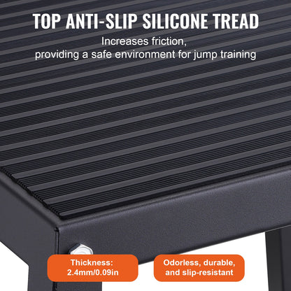 Plyometrische Jump Boxes – Plyo Box Set – Springbox – Fitness Stapelbox – Trainingsplatform – 3 Maten 30/45/60 cm – Anti-Slip Oppervlak – Stevig Metaal