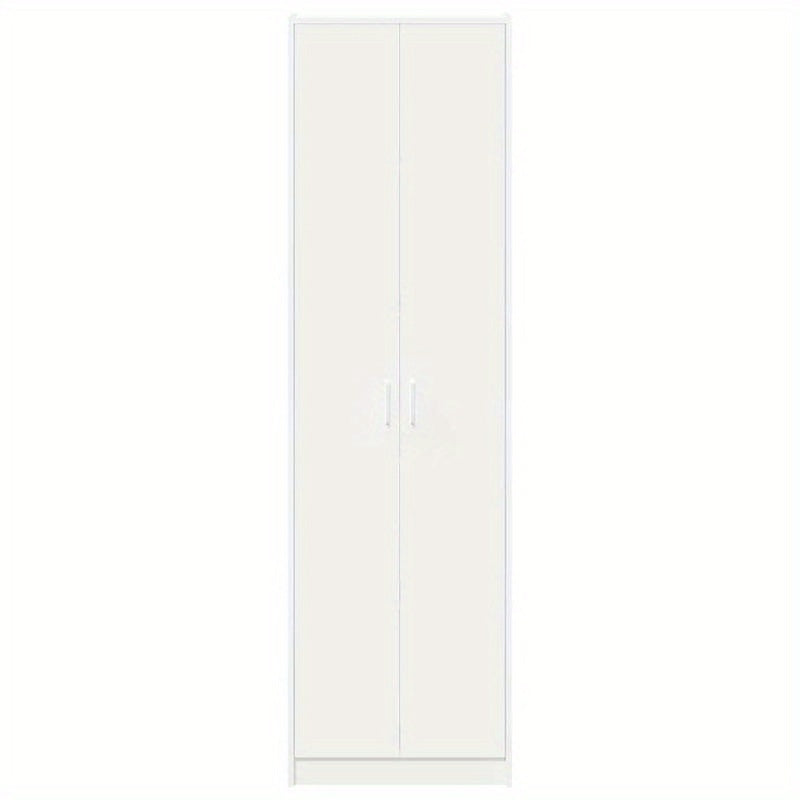 Moderne Witte Kledingkast – Opbergkast – Garderobekast – Kleerkast – Dressoirkast – 3,2+ Kubieke Voet – Duurzaam MDF Hout – Eenvoudige Montage