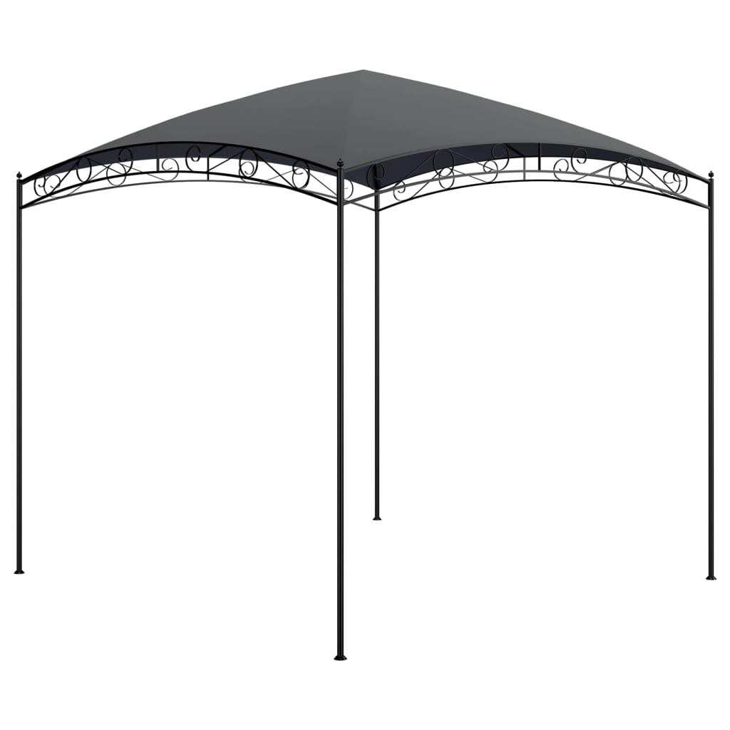 Tuinpaviljoen – Partytent – Pergola – Tuintent – Prieel – Stalen Frame – Water- en UV-bestendig Dak – 3x3 m Antraciet
