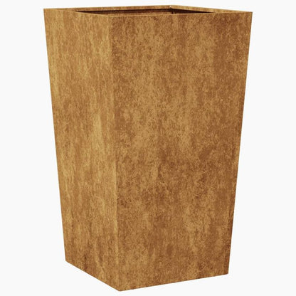 Plantenrek – Plantenstandaard – Bloemenrek – Plantentafel – Plantenzuil – Cortenstaal – Set Van 2 – 45x45x75 cm – Weerbestendig – Duurzaam
