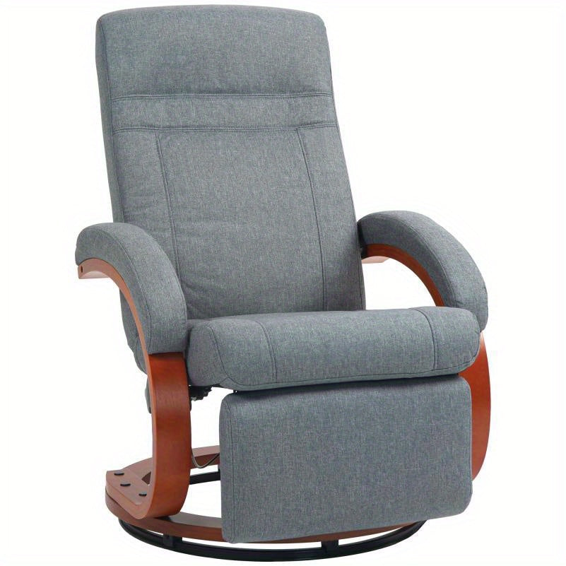 Loungestoel – Opvouwbare Tuinstoel – Strandstoel – Campingstoel – Balkonstoel – Verstelbare Draaibare Rugleuning – Roestvrij Stalen Frame – Ademend Linnen Bekleding – Draagvermogen 140 kg