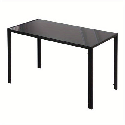 Eettafel – Keukentafel – Uitklapbare Tafel – Verstelbare Tafel – Kleine Eettafel – Modern Design – 120x60x75 cm – Hardhout & Zwart – Multifunctioneel en Ruimtebesparend