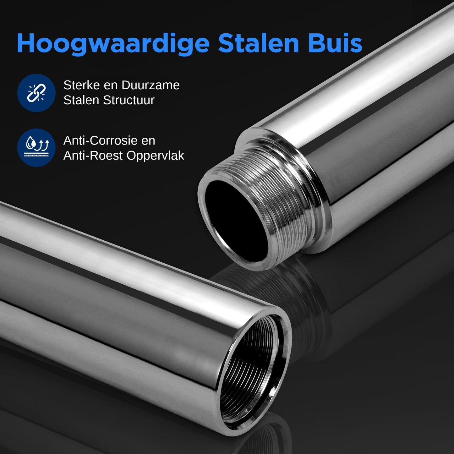 Paaldanspaal – Danspaal – Pole Dance Paal – Fitnesspaal – Spinpaal – Verstelbaar 2,03-2,74 m – Aluminiumlegering Met Roterende En Statische Functie