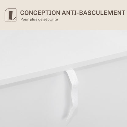 Keukenkast – Buffetkast – Opbergkast – Dressoir – Sideboard – 2 Deuren – Verstelbare Plank – Metalen Poten – Wit – Compact 60x40x80 cm