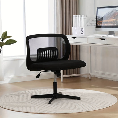 Bureaustoel – Office Chair – Kantoorstoel – Draaistoel – Ergonomische Stoel – Zonder Armleuningen – Verstelbaar In Hoogte – Rocking Mechanisme – Met Metalen Frame En Velvet Bekleding
