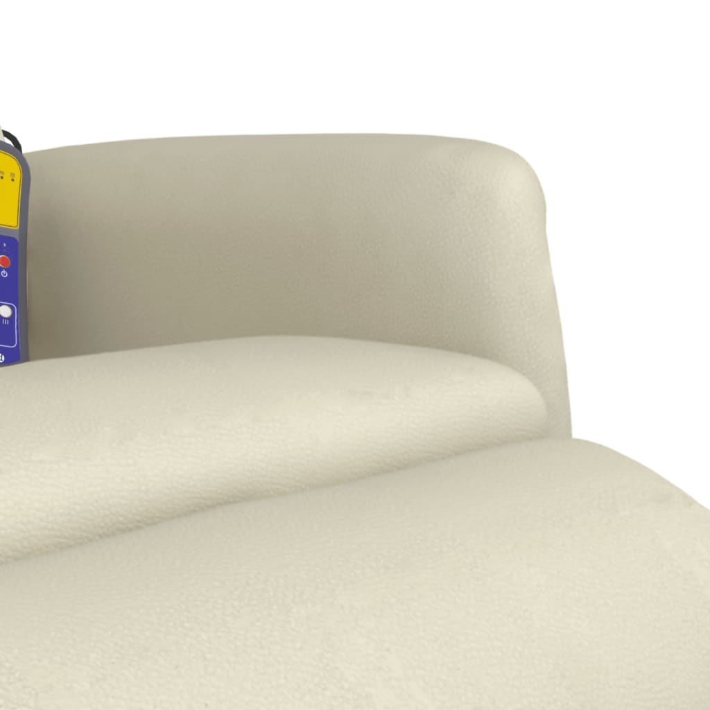 Tuinstoel – Fauteuil – Relaxstoel – Loungestoel – Verstelbare Stoel – Crème Kunstleder – 360 Graden Draaibaar