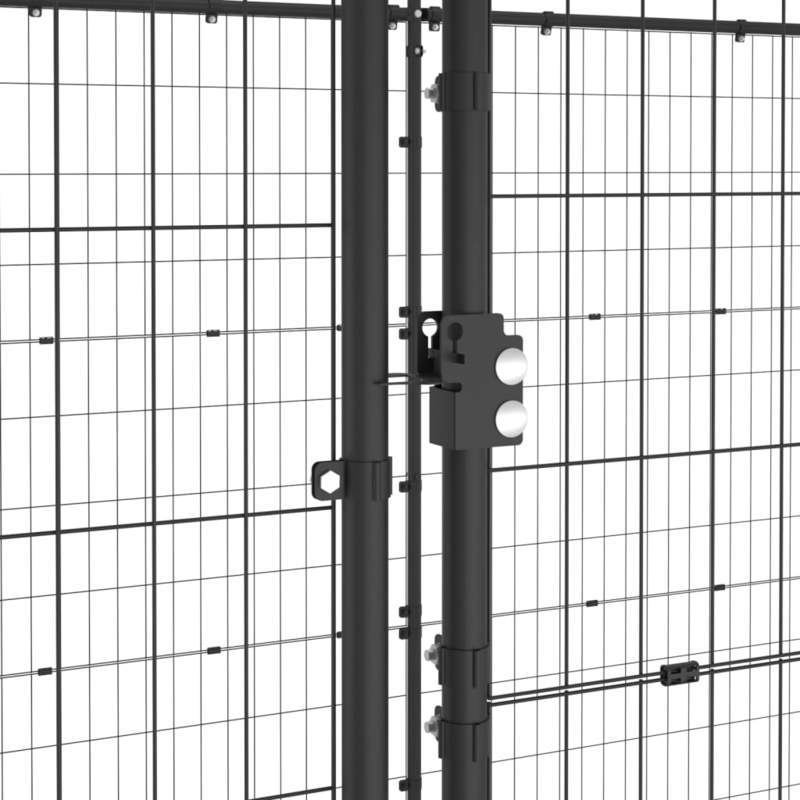 Hondenren – Hondenhok – Loopren – Hondenhokken – Stevig Stalen Frame – Verstelbare Hoogte 102-369 cm