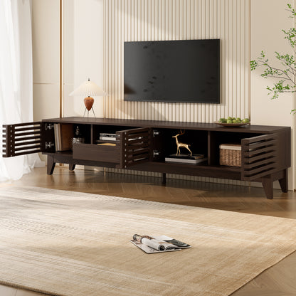 A TV cabinet with one drawer and three doors, TV furniture, TV panels, TV stools, TV cabinets. The unique design, measuring 170cm in width, 35cm in depth and 40cm in height, provides ample space for your TV and other multimed