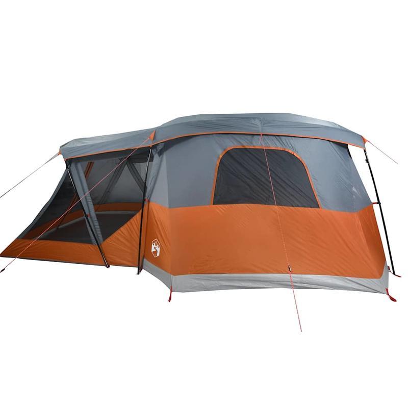 4-persoonstent – Kampeertent – Koepeltent – Iglo Tent – Festival Tent – Oranje Kleur – Duurzaam Polyester – Voorzien Van Voorkamer