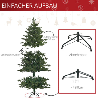 Kunstkerstboom – Nepkerstboom – Kerstboom – Kersteverlichting – Groen – 1,8 Meter Hoog – Realistische Takken van PVC en PE