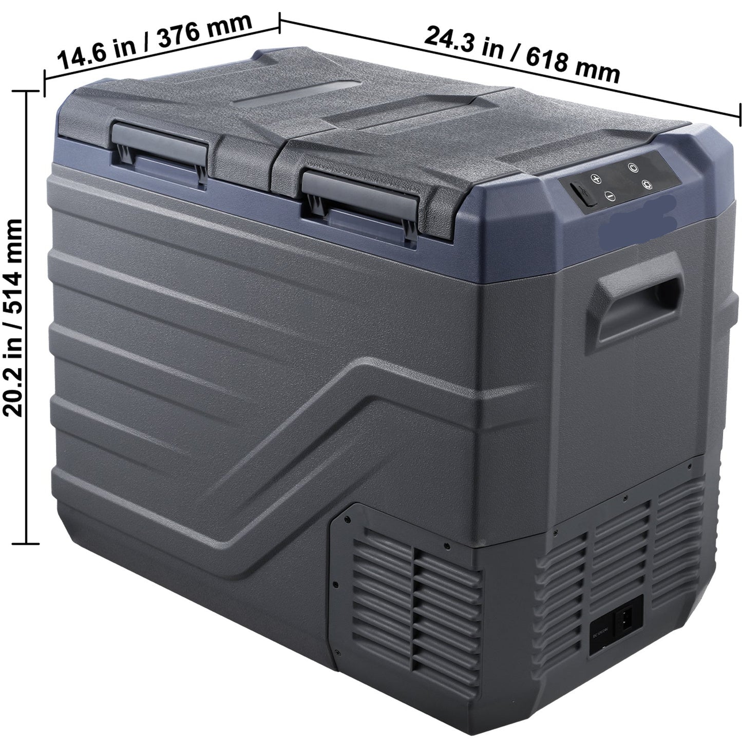 Draagbare Koelvrieskast – Mobiele Koelkast – Compressor Koeler – Mini Vrieskast – 40 Liter Inhoud – Bluetooth Bediening – Dual Zone Indeling