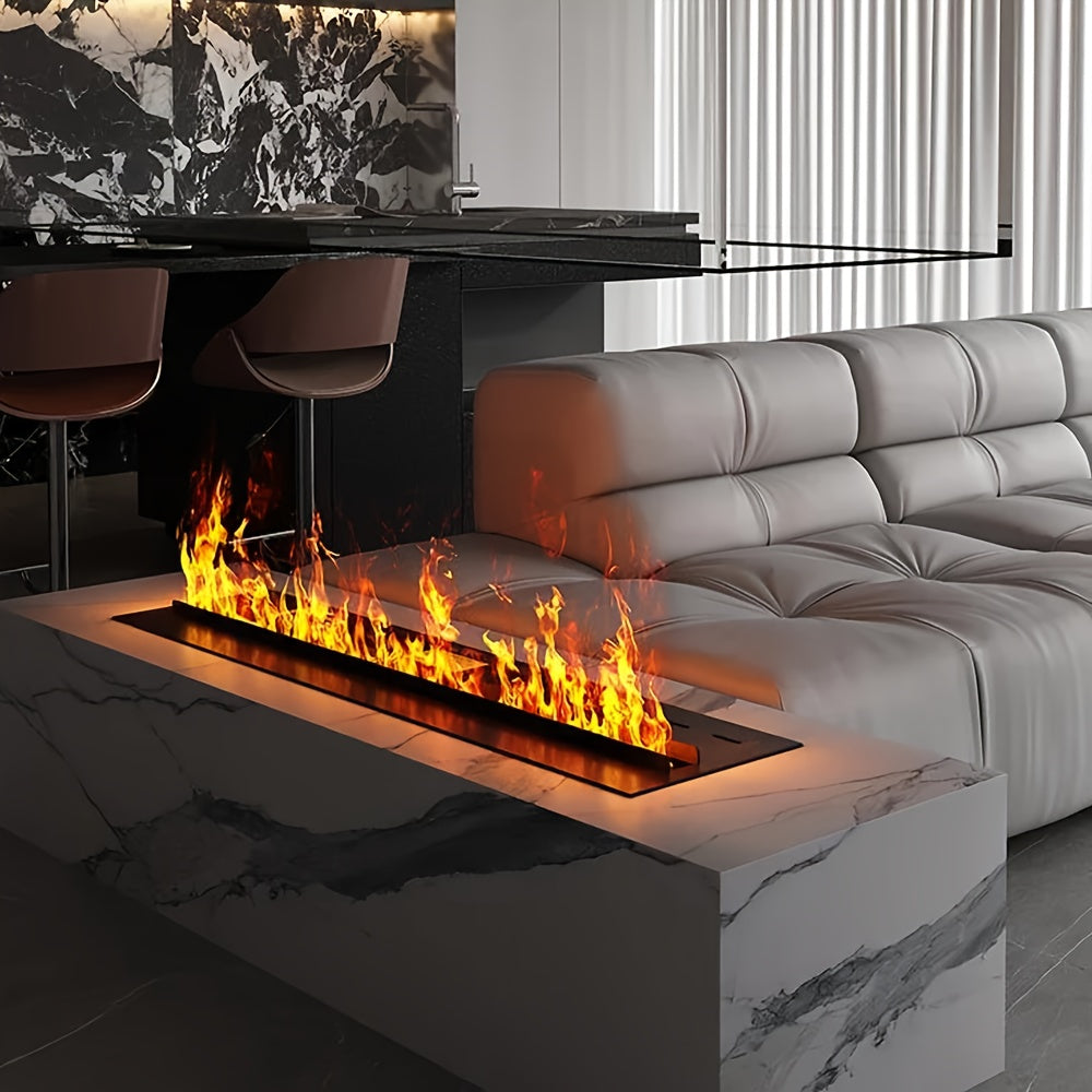 3D Smart Elektrische Haard – Elektrische Open Haard – Sfeerkachel – Vuurtafel – Haardwand – 80 cm – 9 Kleuren LED Vlammen – App & Afstandsbediening
