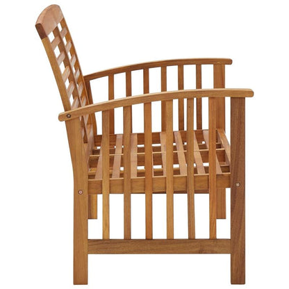 3-delige Loungeset – Tuinmeubel – Loungeset Hout – Buitenmeubel – Balkonset – Acaciahout – Weerbestendig – Compact Design