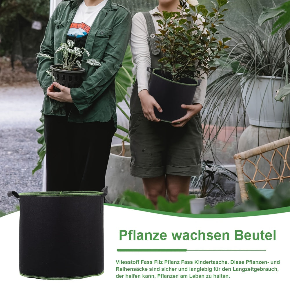 3/5 Stuks Ademend Plantenzak – 7 Gallon Grow Bags met Dubbele Handvatten – Stevig Nonwoven Materiaal voor Lage Stress Planttraining van Fruit, Groenten en Bloemen