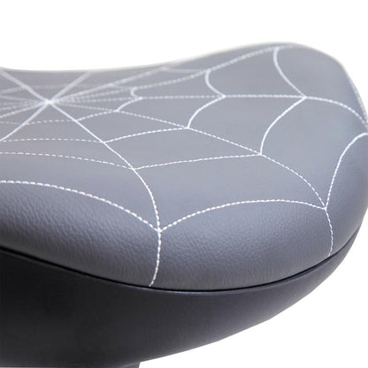 Ergonomische Kruk – Zwenkkruk – Werkkruk – Bureaustoel – Verstelbare Kruk – Verstelbare Hoogte 65,5-83,5 cm – Kantelbare Zitting 120° – Grijs – PVC Frame – Leren Bekleding