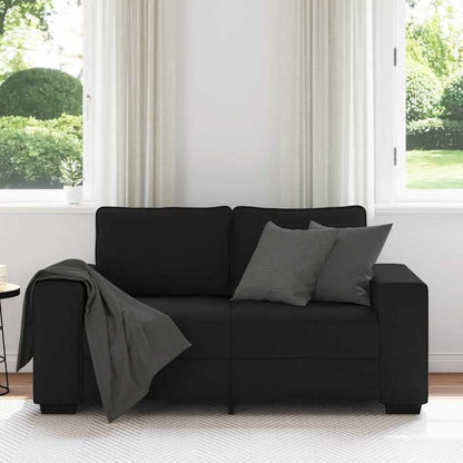 2-Zits Hoekslaapbank – Slaapbank – Zitbank – Slaapbankje – Hoekbank – Variant Zwart – Massief Houten Frame 120 cm – Ruimtebesparend & Duurzaam