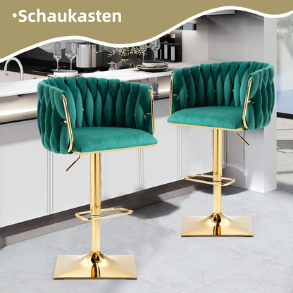 360° Draaibare Bartafel – Hoge Bartafel – Keukentafel – Bar Eiland – Bistrotafel – Zwart Design – Marmeren Blad – Compact 210x30x100,9 cm