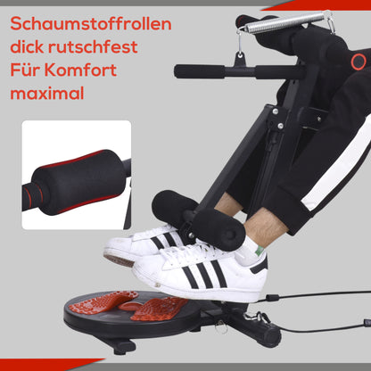 Opvouwbare Sit-up Bank – Fitnessbank – Buikspierbank – Verstelbare Trainingsbank – Home Gym Bank – Met Weerstandsbanden – Stabiel Met Metaal Frame – Tot 120 kg Draagkracht