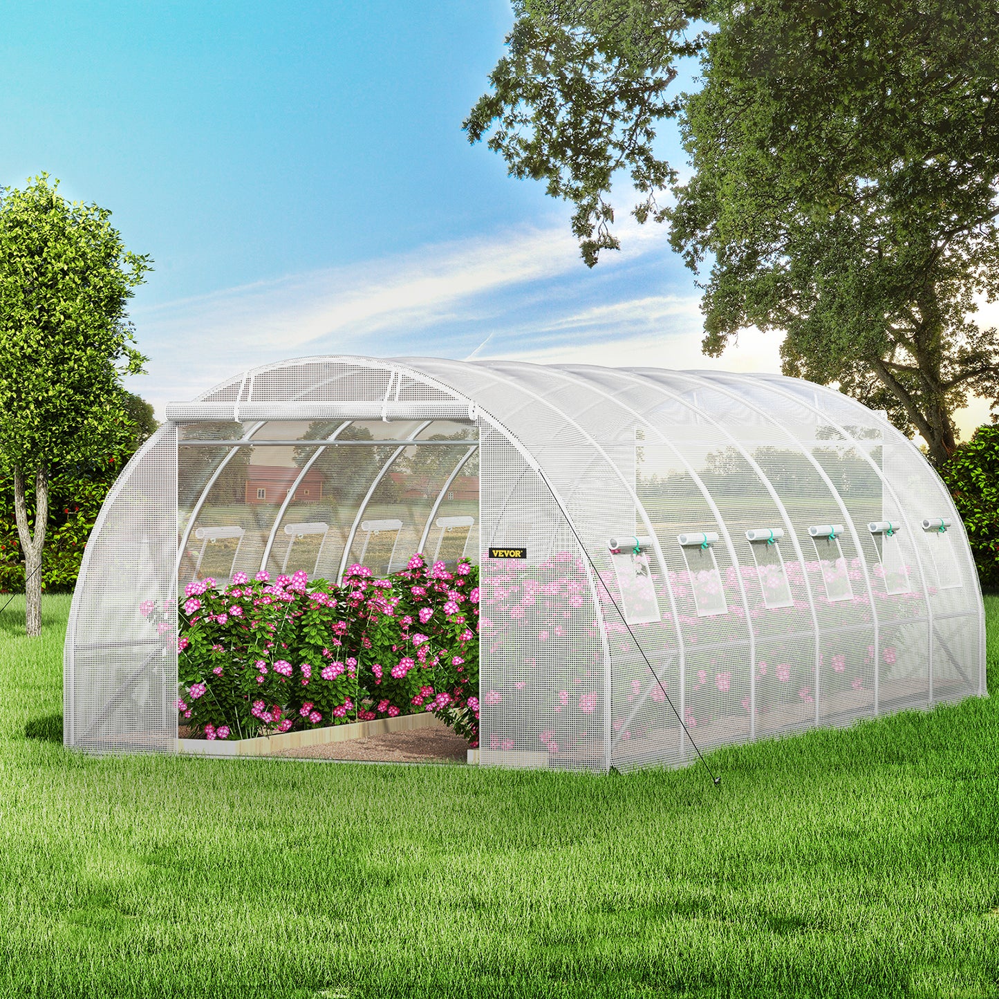 Kas – Kweekkas – Tunnelkas – Broeikas – Plantenkas – Gegalvaniseerd Stalen Frame – 6x3x2 Meter Groot