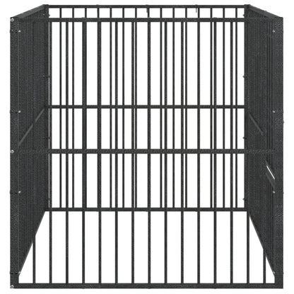 Hondenhok – Hondenren – Hondenkooi – Hondenbench – Hondenverblijf – 100x100x100 cm – Gegalvaniseerd Staal – Semi-Open Ontwerp met Deur