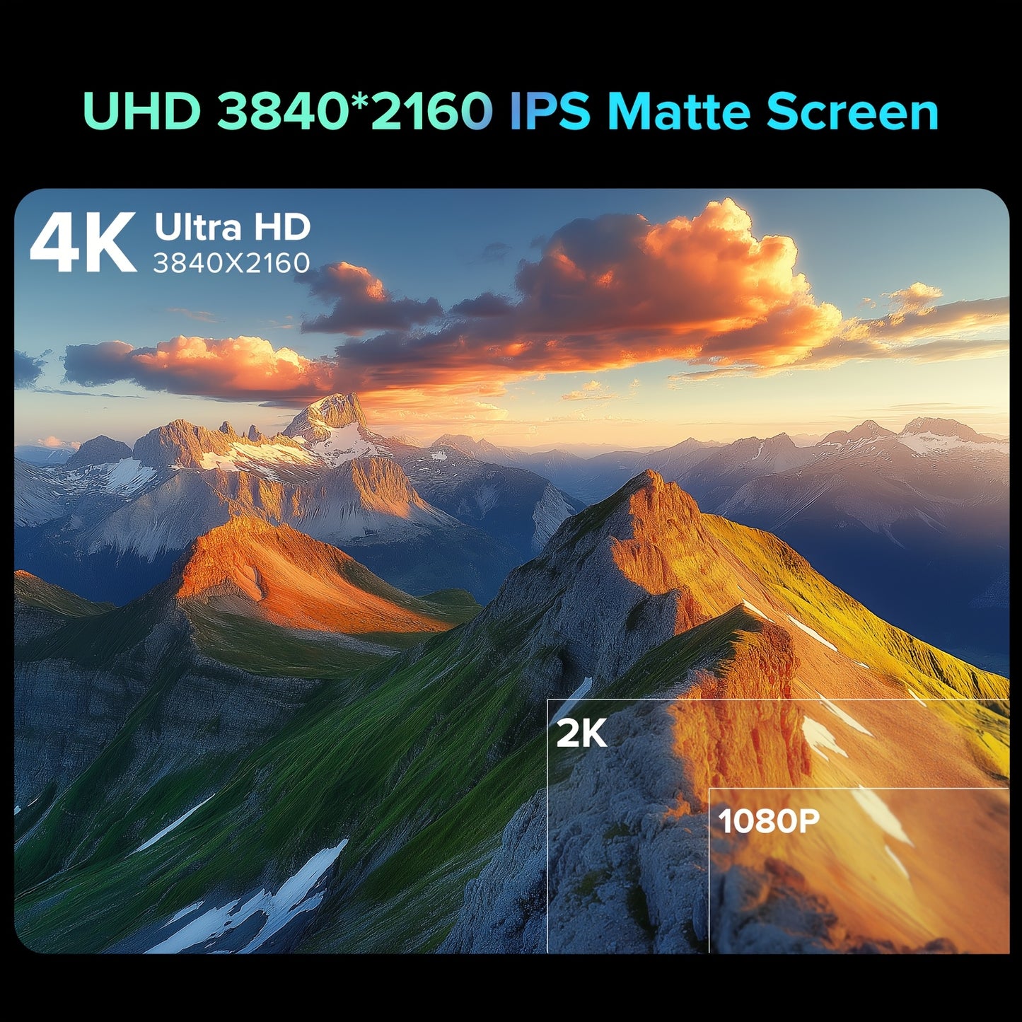 Draagbare Monitor – Extern Scherm – Tweede Scherm – 4K Portable Display – 18,4 Inch – 4K Ultra HD Resolutie – FreeSync & IPS Technology