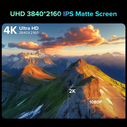 Draagbare Monitor – Extern Scherm – Tweede Scherm – 4K Portable Display – 18,4 Inch – 4K Ultra HD Resolutie – FreeSync & IPS Technology