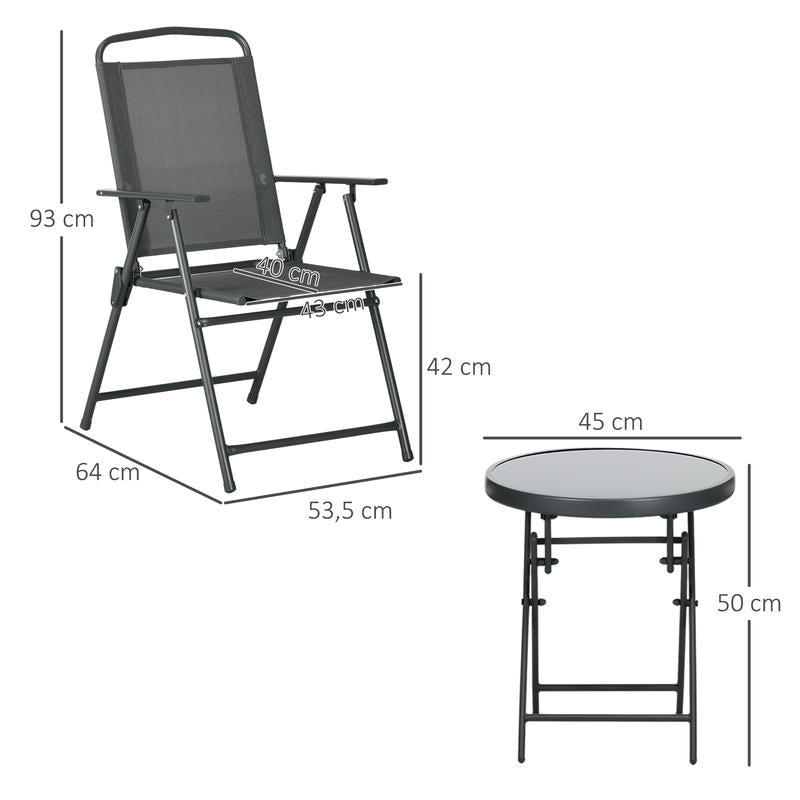 Outdoor furniture set, garden bistro dining table and chairs, durable and easy to clean