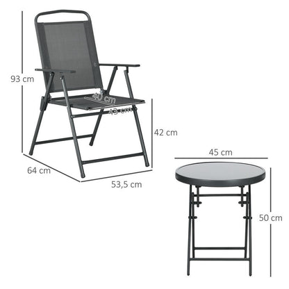 Outdoor furniture set, garden bistro dining table and chairs, durable and easy to clean