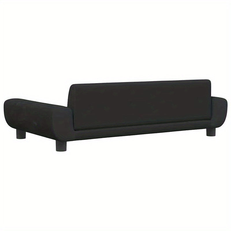 Hondenmand – Hondenbed – Hondenkussen – Hondenligplaats – Dierenmand – Zwart Fluweel – 100x54x33 cm – Ruim & Luxe Comfort