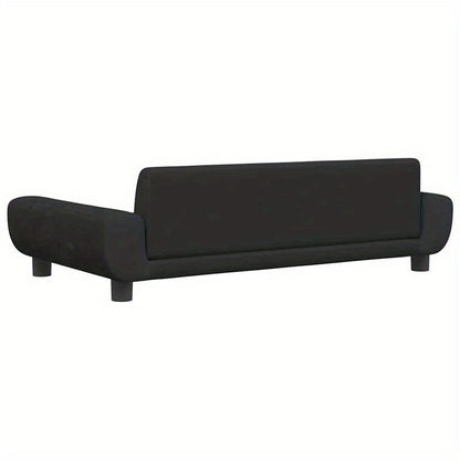Hondenmand – Hondenbed – Hondenkussen – Hondenligplaats – Dierenmand – Zwart Fluweel – 100x54x33 cm – Ruim & Luxe Comfort