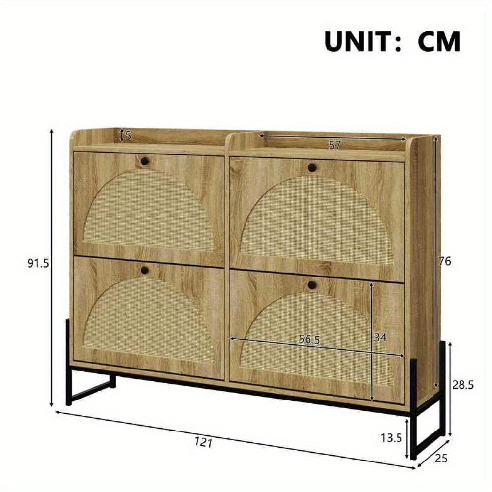 Schoenenkast – Schoenopberger – Schoenenrek – Schoenmeubel – Schoenenschuifkast – Verstelbare Kleppen Met Demper – Smal Ruimtebesparend Design