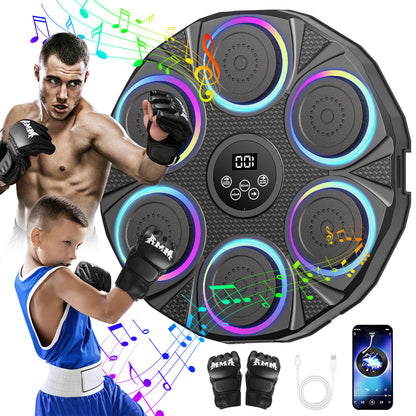 Bokszak – Boksbal – Boksmachine – Boxmachine – Boxing Trainer – Bluetooth Muziek – 12 Snelheids- en Volume-instellingen – Intelligente LED Telling – 2400mAh Accu