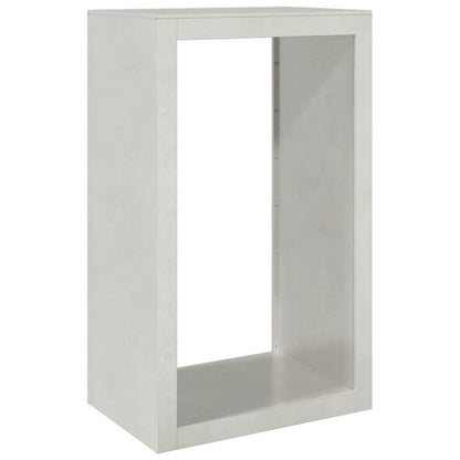 Houtopslagrek Buiten – Brandhoutrek – Houtopslag – Houtrek Tuin – Haardhoutrek – Roestvrij Staal – Compact 60x40x100 cm – Eenvoudig te Monteren