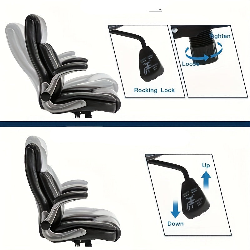 Bureaustoel – Office Chair – Gamingstoel – Draaistoel – Kantoorstoel – Verstelbare Armleuningen – Ergonomisch Met Lendensteun & Hoofdsteun – Zware Metalen Basis Met 360° Draaibare Zwenkwieltjes